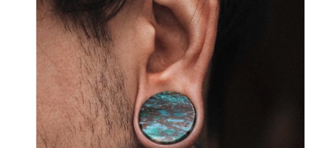 822. natural stone ear plugs-1